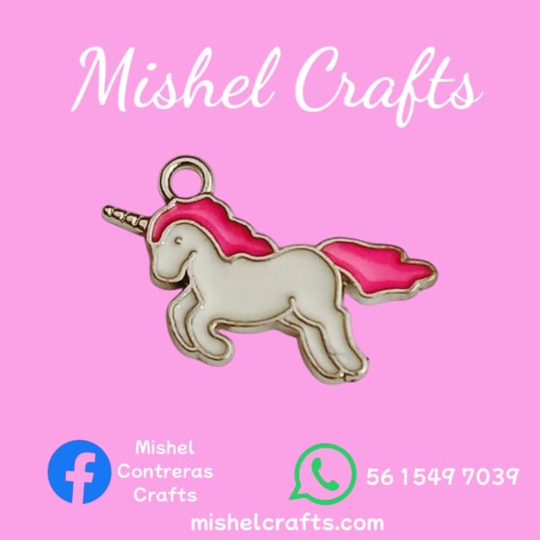 Dije unicornios colores dorado- plateado - Imagen 2