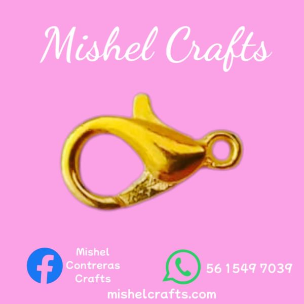 Broche perico dorado  mini