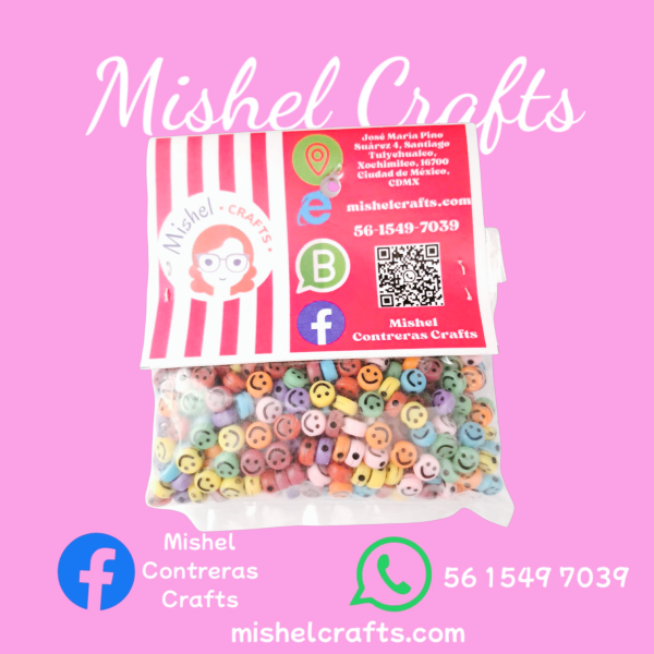 Cuentas caritas colores