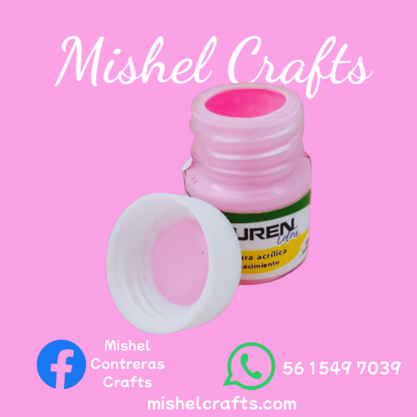 Pintura Duren 20ml color Rosa Ren.