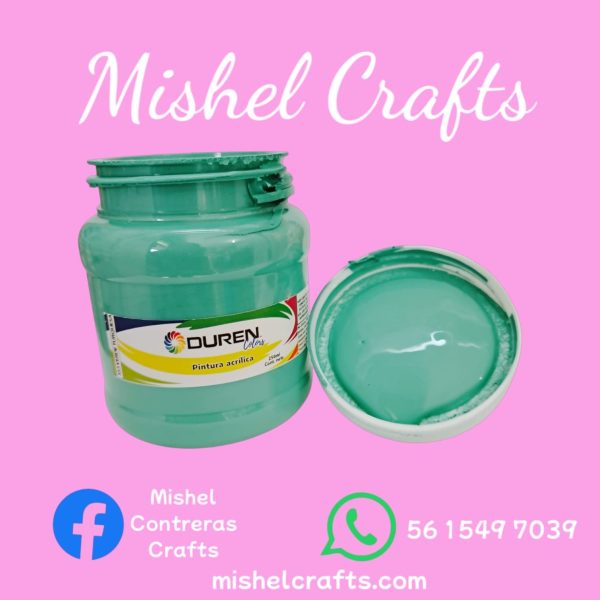 Pintura Duren 20ml color Verde Turquesa