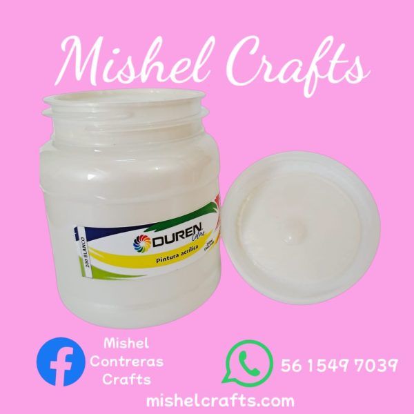 Pintura Duren 20ml color Blanco
