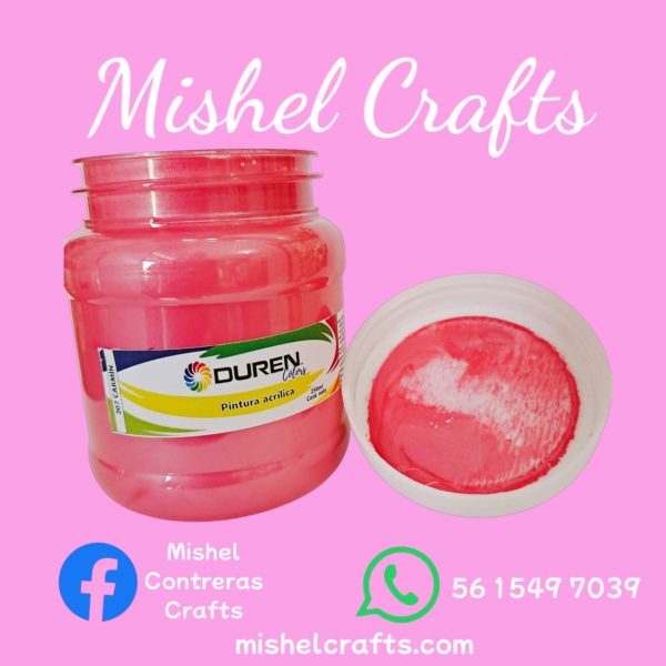 Pintura Duren 20ml color CarmÃ­n